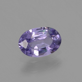 Safira violeta natural 0,51ct, corte oval, VVS-VS