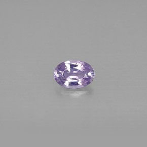 Safira violeta natural 0,52ct, corte oval, IF