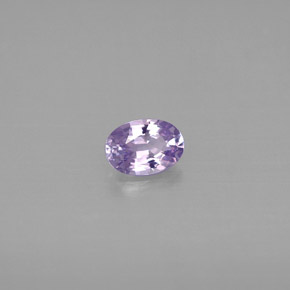 Safira violeta natural 0,52ct, corte oval, IF