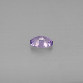 Safira violeta natural 0,52ct, corte oval, IF