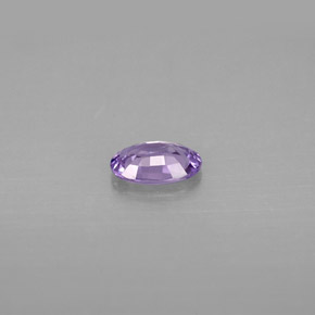 Safira violeta natural 0,47ct, corte oval, VVS-VS