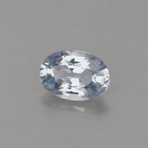 Safira azul natural 0,60ct, corte oval, VVS-VS