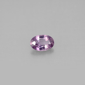 Safira violeta natural 0,59ct, corte oval, VS