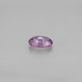 Safira violeta natural 0,59ct, corte oval, VS