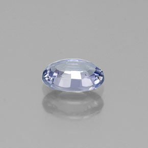 Safira violeta natural 0,60ct, corte oval, VVS-VS