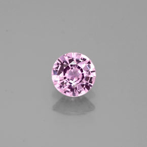 Safira violeta natural 0,42ct, corte redondo, VVS-VS