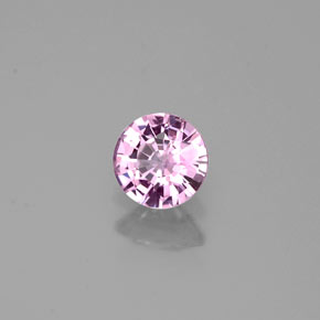 Safira violeta natural 0,42ct, corte redondo, VVS-VS