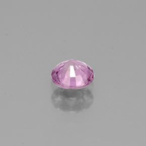 Safira violeta natural 0,42ct, corte redondo, VVS-VS