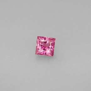 Safira rosa natural 0,46ct, quadrado, VS