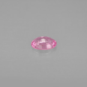 Safira rosa natural 0,61ct, corte oval, VS