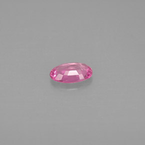 Safira rosa natural 0,51ct, corte oval, VVS-VS