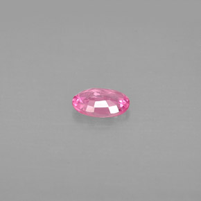 Safira rosa natural 0,49ct, corte oval, VVS
