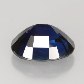 Safira azul natural 5,95ct, corte oval, VVS