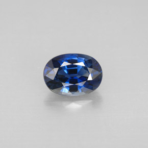 Safira azul natural 1,21ct, corte oval, VVS-VS