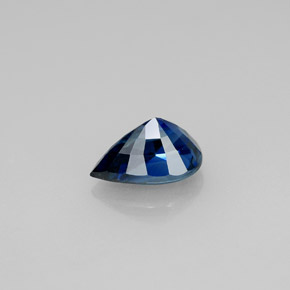 Safira azul natural 1,12ct, formato de pêra, VVS