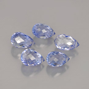 Pedras preciosas de safira azul natural de  ct, briolete, VVS