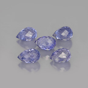 Pedras preciosas de safira violeta natural de  ct, briolete, VVS-VS