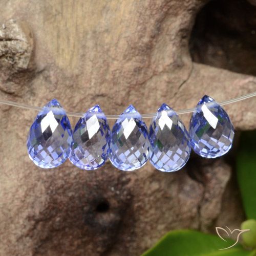 3.82ctw Natural Intense Blue  Safira, Briolette, VVS-VS