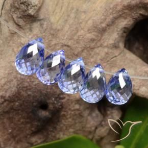 Pedras preciosas de Safira Intense Blue  natural de 3.82 ct, Briolette, VVS-VS