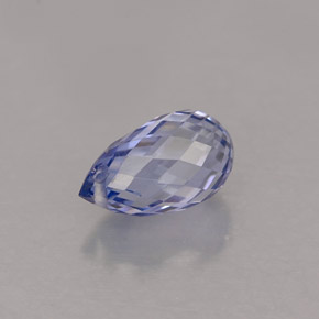 Safira azul natural 1,19ct, briolete, VVS