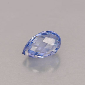 Safira azul natural 1,11ct, briolete, VS