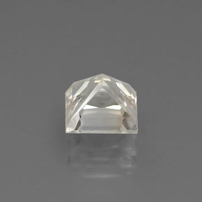 Safira branco natural 1,49ct, quadrado, VVS-VS