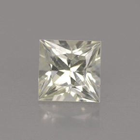 Safira amarelo natural 1,56ct, quadrado, VVS-VS