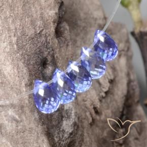 Pedras preciosas de Safira Intense Blue  natural de 2.29 ct, Briolette, VVS-VS