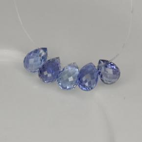 Pedras preciosas de safira azul natural de  ct, briolete, VVS-VS