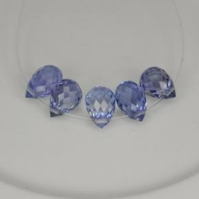 Pedras preciosas de safira azul natural de  ct, briolete, VVS-VS