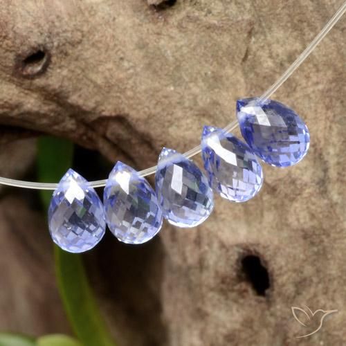 Pedras preciosas de Safira azul intenso natural de 2.03 ct, Briolette, VVS-VS