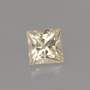 Safira amarelo natural 1,01ct, quadrado, VVS-VS