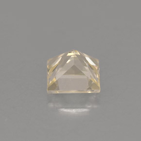 Safira amarelo natural 1,01ct, quadrado, VVS-VS