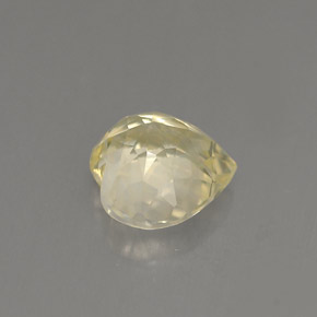 Safira amarelo natural 1,53ct, formato de coração, VVS-VS
