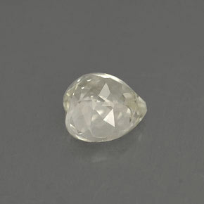 Safira amarelo natural 1,15ct, formato de coração, VVS-VS