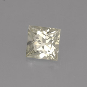 Safira amarelo natural 0,96ct, quadrado, VVS-VS