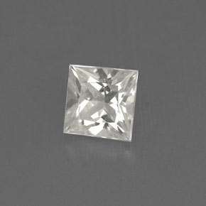 Safira amarelo natural 0,75ct, quadrado, VVS-VS