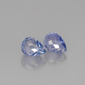 Pedras preciosas de safira azul natural de  ct, briolete, VS