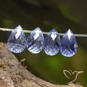 Pedras preciosas de Safira Intense Blue  natural de 2.22 ct, Briolette, VS