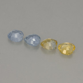 Pedras preciosas de safira multicolorido natural de  ct, formato de coração, VVS-VS