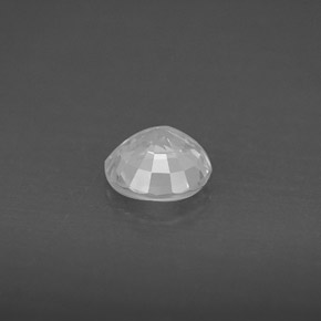 Safira branco natural 1,13ct, corte redondo, VS
