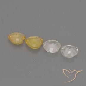Pedras preciosas de safira multicolorido natural de 1,16 ct, formato de coração, VVS-VS
