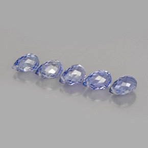 Pedras preciosas de safira azul natural de  ct, briolete, VVS-VS