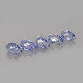 Pedras preciosas de safira azul natural de  ct, briolete, VVS-VS