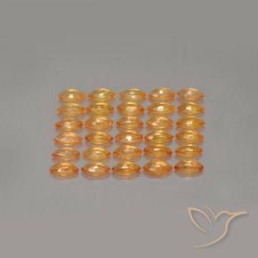 Pedras preciosas de Safira Laranja brilhante natural de 2.72 ct, Marquesa, VS