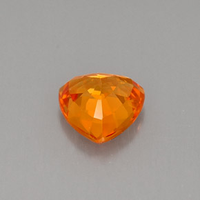 Safira laranja natural 0,78ct, trillion, VS
