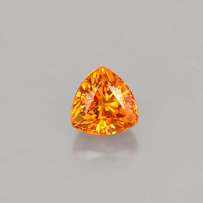 Safira laranja natural 1,05ct, trillion, VVS-VS