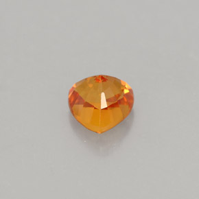 Safira laranja natural 1,05ct, trillion, VVS-VS