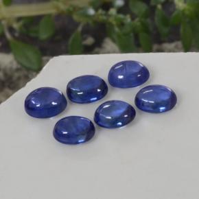 Pedras preciosas de safira azul natural de 2,27 ct, corte oval, transparente
