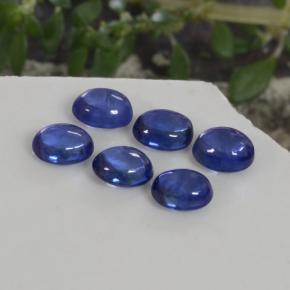 Pedras preciosas de safira azul natural de 2,27 ct, corte oval, transparente